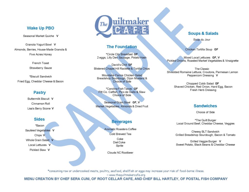 Quiltmaker Menu PDF website version