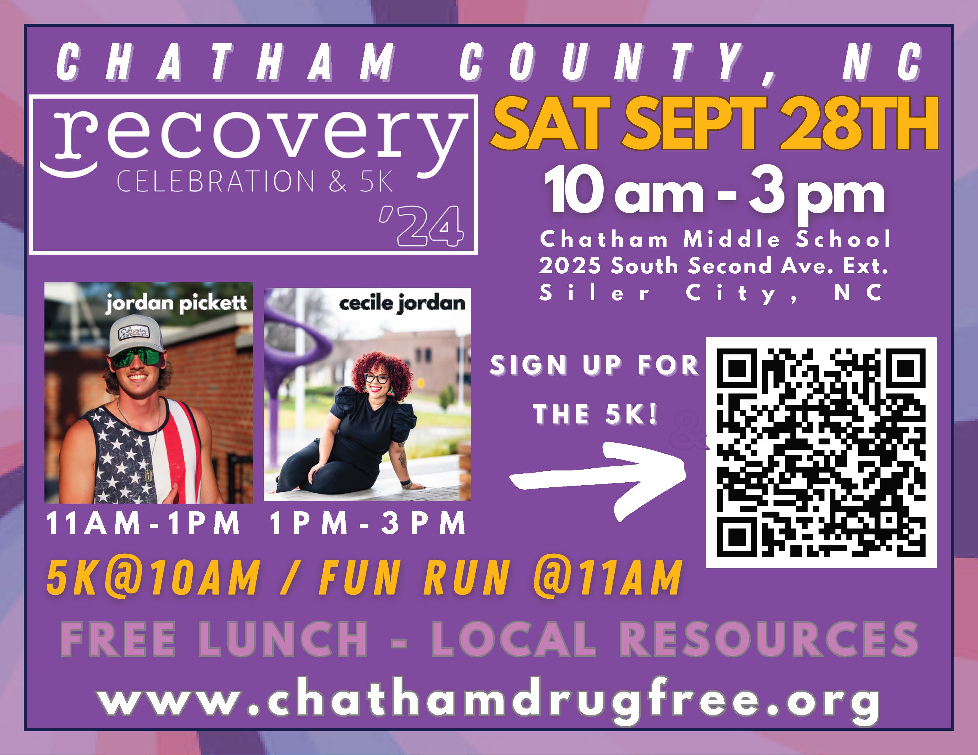 2024 Recovery Celebration and 5K Flyer